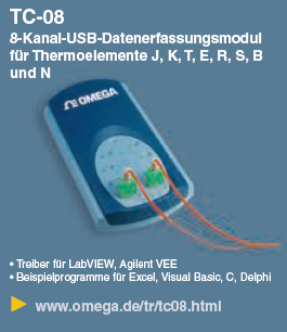 USB-Datenerfassungsmodul TC-08