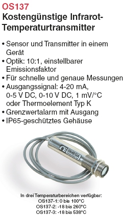 Kostengünstige Infrarot-Temperaturtransmitter