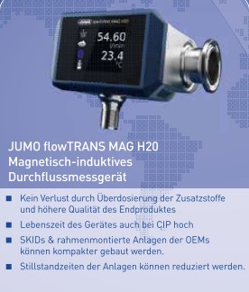 JUMO flowTRANS MAG H20 magnetisch-induktives Durchflussmessgerät