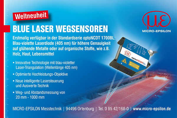 Blue Laser Wegsensoren