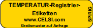 Temperatur-Register-Etiketten