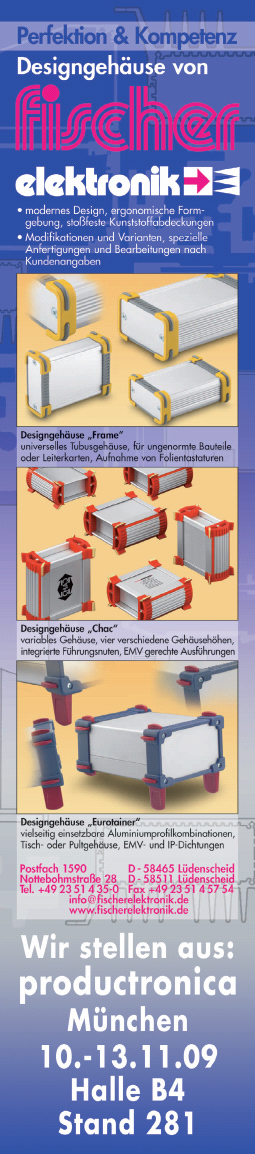 Designgeh&auml;use von fischer elektronik
