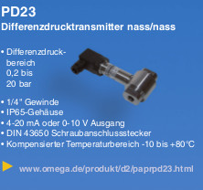 Differenzdrucktransmitter nass/nass