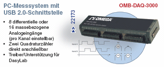 PC-Messsystem mit USB 2.0-Schnittstelle