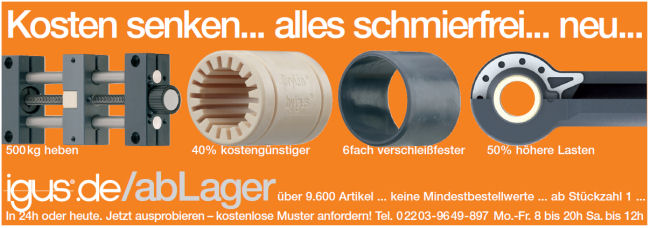 Kosten senken... alles schmierfrei... neu