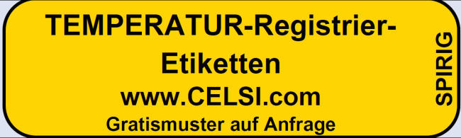 Temperatur-Registrier-Etiketten