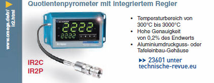 Quotientenpyrometer mit integriertem Regler