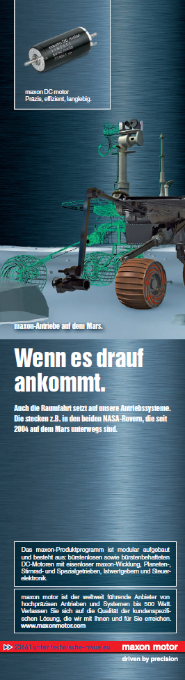 maxon-Antriebe auf dem Mars maxon-Antriebe auf dem Mars