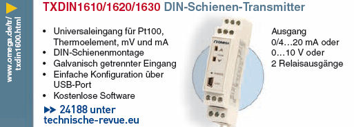 Temperatur-Transmitter  TXDIN1610/1620/1630
