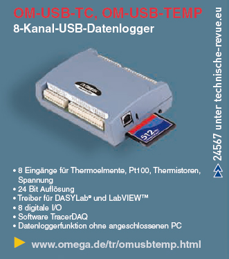 USB-Datenlogger OM-USB-TC, OM-USB-TEMP