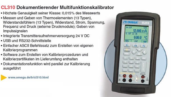 Multifunktionskalibrator CL310