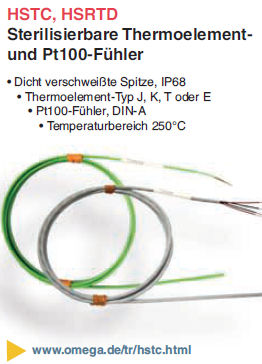Thermoelement- und Pt100-Fühler HSTC, HSRTD