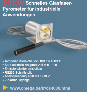 Glasfaser-Pyrometer OS4000