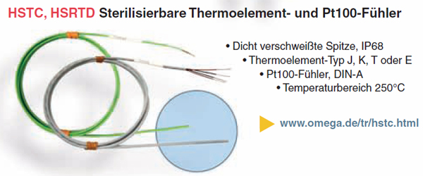 Thermoelement- und Pt100-Fühler HSTC Thermoelement- und Pt100-Fühler HSTC