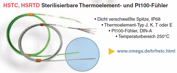 Thermoelement- und Pt100-F&uuml;hler HSTC