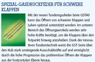 Serie GST40 Tandemgasfeder Serie GST40 Tandemgasfeder