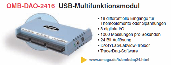 USB-Multifunktionsmodul OMB-DAQ-2416.