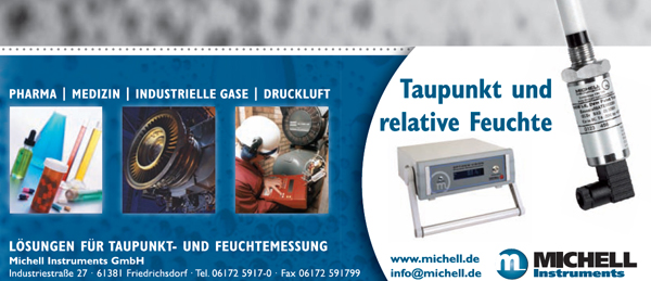 Lösungen für Taupunkt- und Feuchtemessung