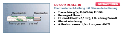 Thermoelement-Leitung