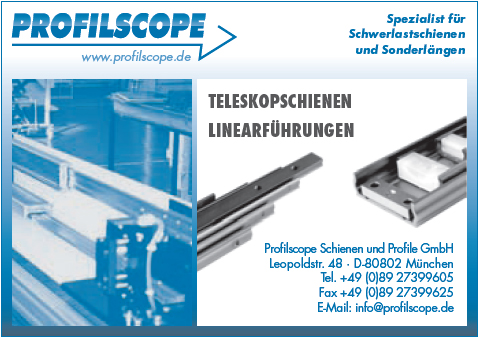 Teleskopschienen und Linearführungen