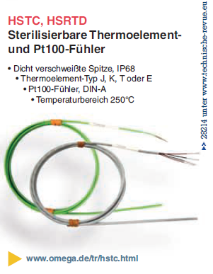 Thermoelement- und Pt100-Fühler HSTC, HSRTD