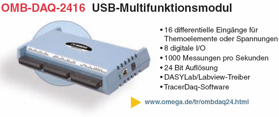 USB-Multifunktionsmodul OMB-DAQ-2416