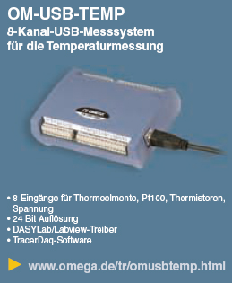 8-Kanal-USB-Datenlogger OM-USB-TEMP
