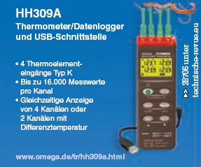 HH309A Thermometer/Datenlogger
