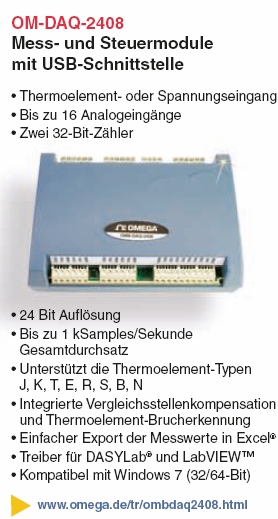 Mess- und Steuermodule OM-DAQ-2408