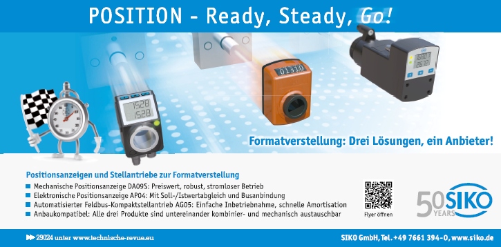 Positionsanzeigen und Stellantriebe