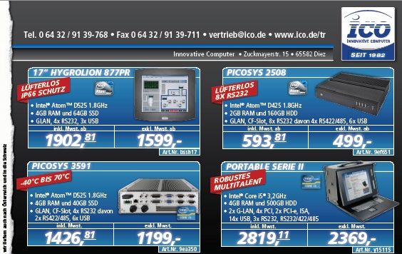 Lüfterloser Panel-PC