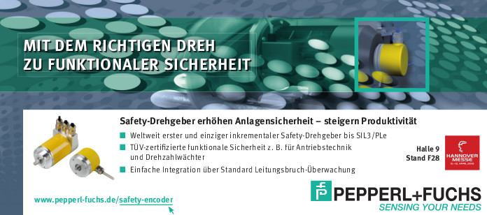 Inkrementaler Safety-Drehgeber