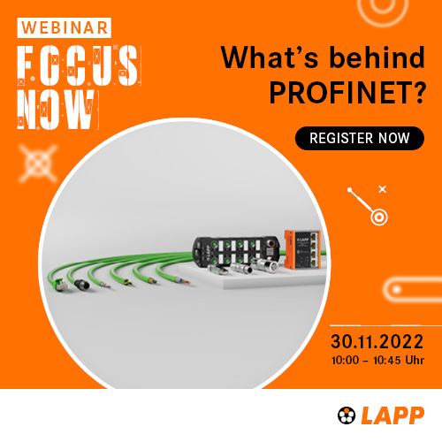 LAPP Webinar: What‘s behind PROFINET?