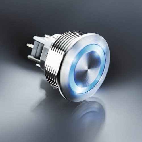 Robuster Metalltaster mit RGB-Visualisierung