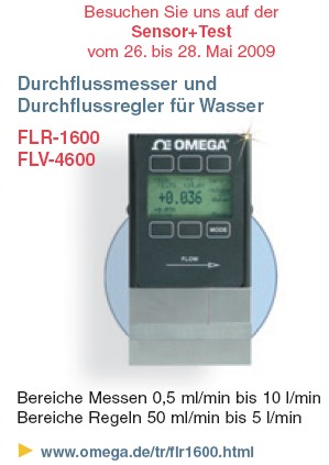 Druchflussmesser und Durchflussregler f&uuml;r Wasser