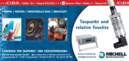 L&#0246;sungen f&uuml;r Taupunkt- und Feuchtemessung