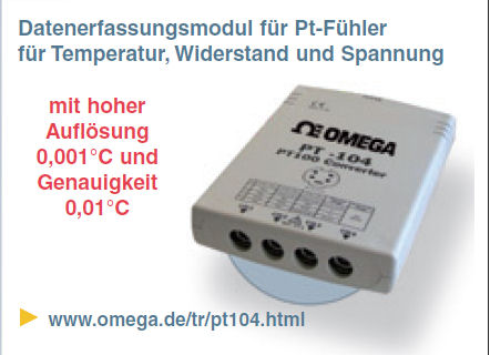 Datenerfassungsmodul f&uuml;r Pt-F&uuml;hler