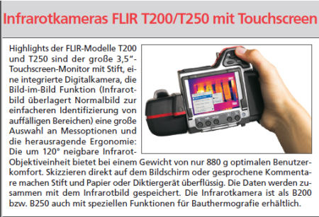 Infrarotkameras mit Touchscreen