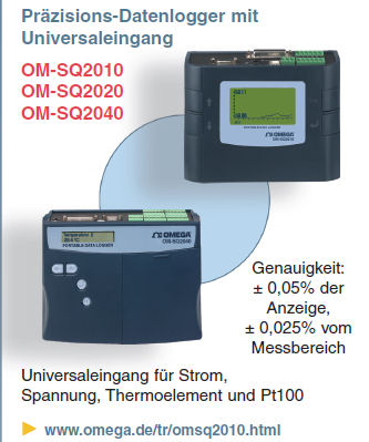 Pr&auml;zisions-Datenlogger mit Universaleingang