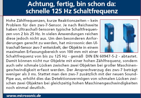 schnelle 125 Hz Schaltfrequenz