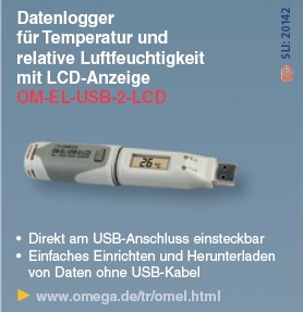 Datenlogger f&uuml;r Temperatur und Luftfeuchtigkeit
