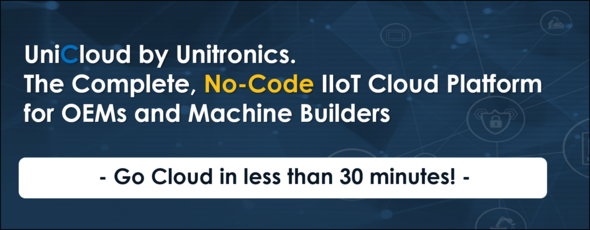 UniCloud – die vollständige, No-Code, IIoT Cloud-Plattform für OEMs und Maschinenbauer von Unitronics