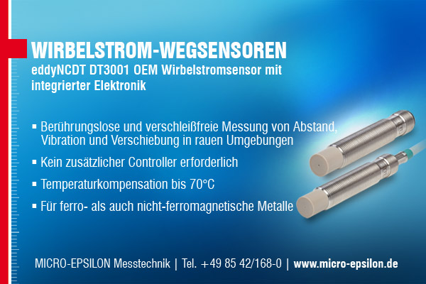 Wirbelstrom-Wegsensoren